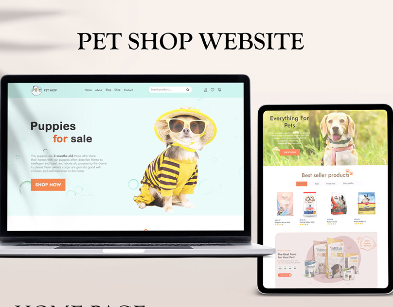 PETSHOP WEBSITE on Behance Petshop online